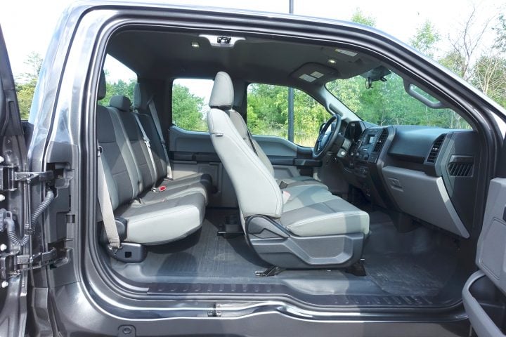 You can fit six people inside the 2016 Ford F-150 Supercab easily.