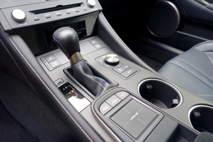 This touchpad is how you control the system. It's an awkward control system at any speed.