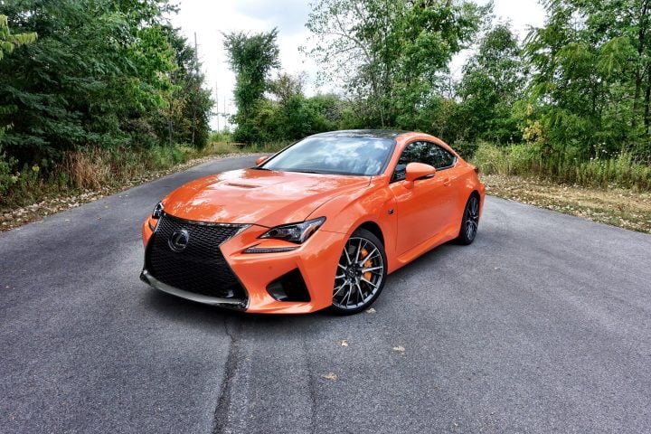 The Lexus RC F demands attention thanks to aggressive styling and a throaty exhaust. 