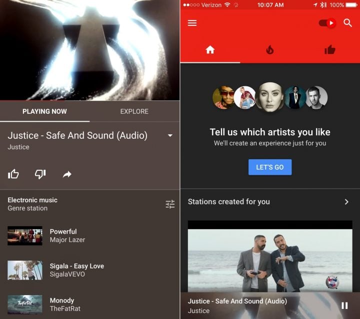 If you want the YouTube Music Family Plan you need to buy the Google Play Music Family Plan that includes YouTube Red for six people.