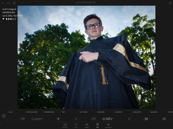 Import photos into Lightroom Mobile, edit them on the iPad and then sync Collections with the web and desktop versions of Lightroom.