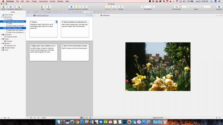 open scrivener from ipad in osx from dropbox for the first time