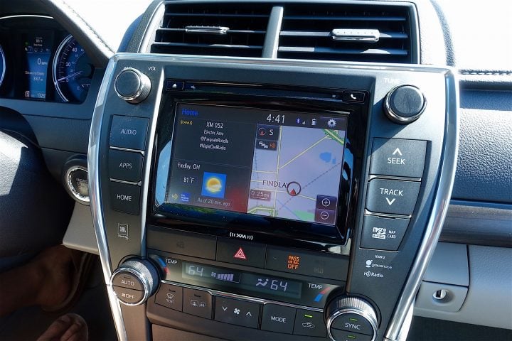 The Toyota Entune infotainment system is easy to use, includes apps and is very reliable.