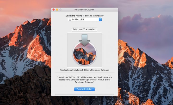 Bootable macOS Sierra Installer - 1
