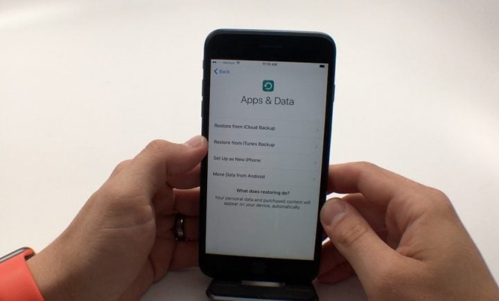 Pick how to setup your iPhone 7.