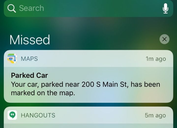 How to find your parked car in iOS 10.