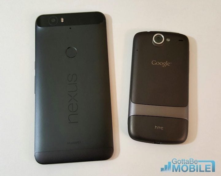 2015 Nexus 6P and the Original Nexus One (made by HTC)