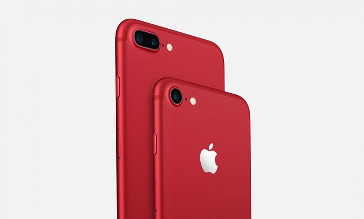 The new Red iPhone 7 color choice stands out. 
