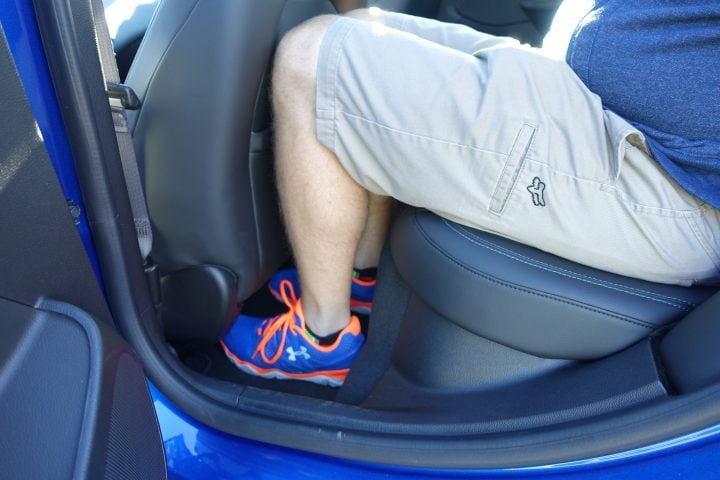 There is a decent amount of legroom in the Chevy Cruze.
