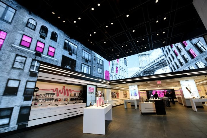 T-Mobile Times Square store opening, Wednesday, Jan. 27, 2016.