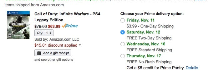 Amazon Call of Duty: Infinite Warfare deals are available now. 