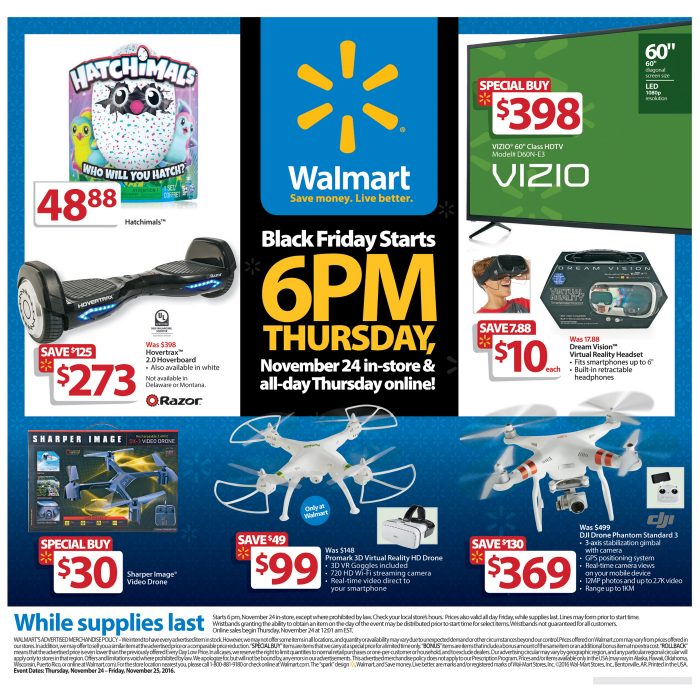 Walmart Black Friday 2016 Ad