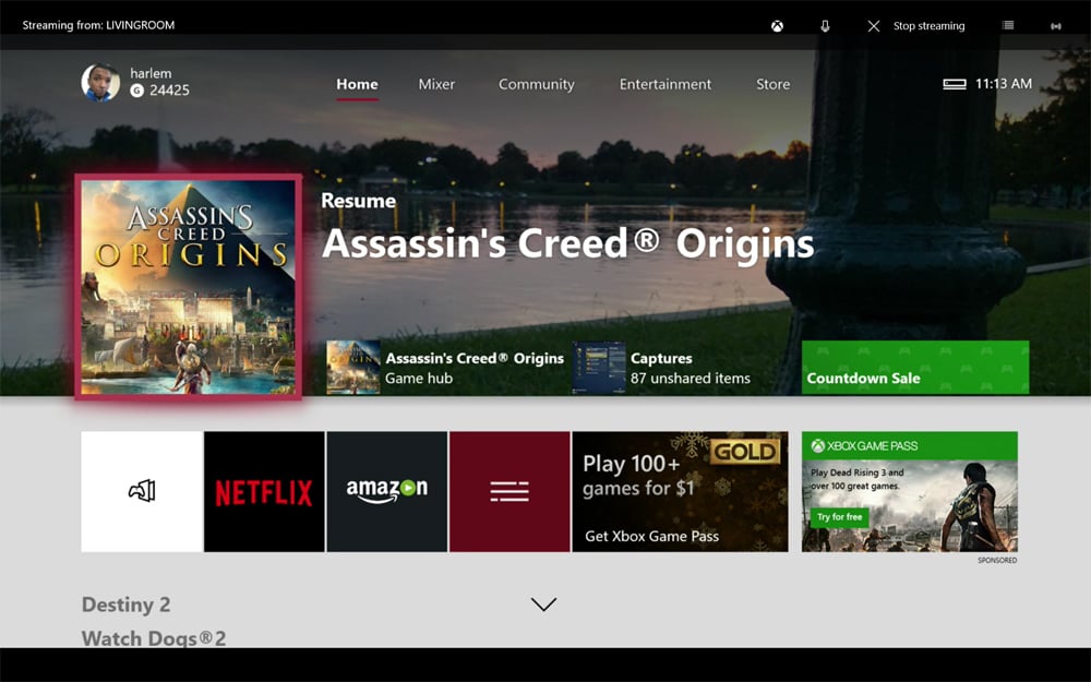Can you play games on xbox one without