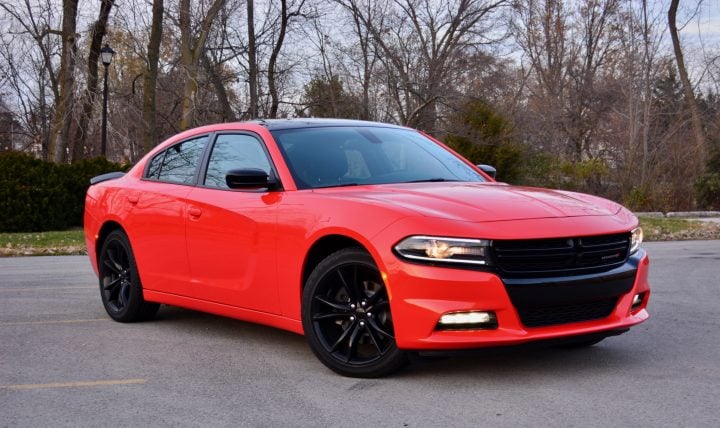 The Dodge Charger SXT attracts attention, and Go Mango only adds to the eye catching design.