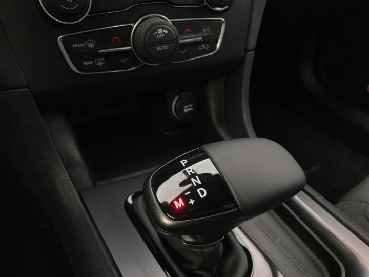 The 2016 Dodge Charger is only available with an eight speed automatic. 