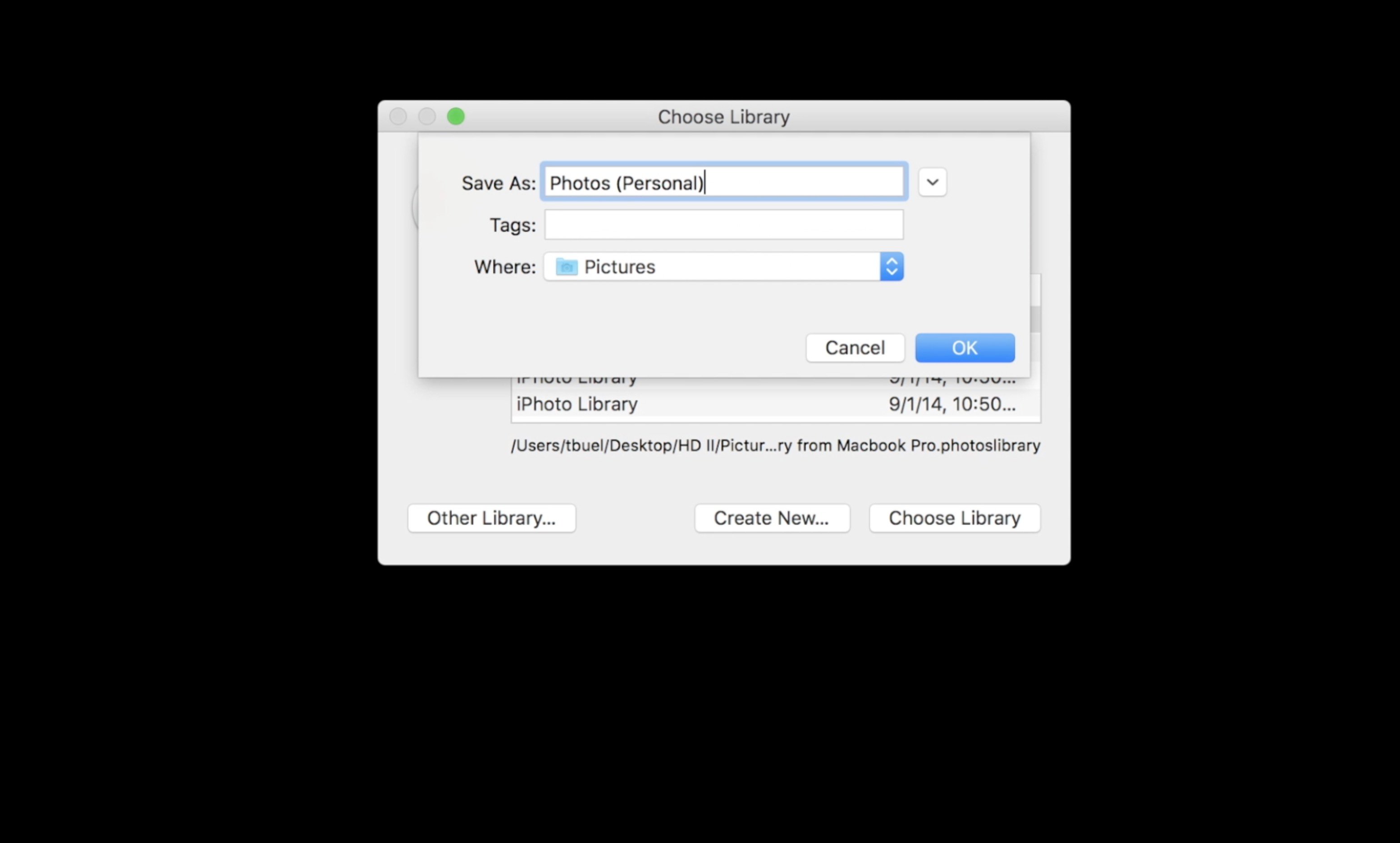Create a New Distinct Library