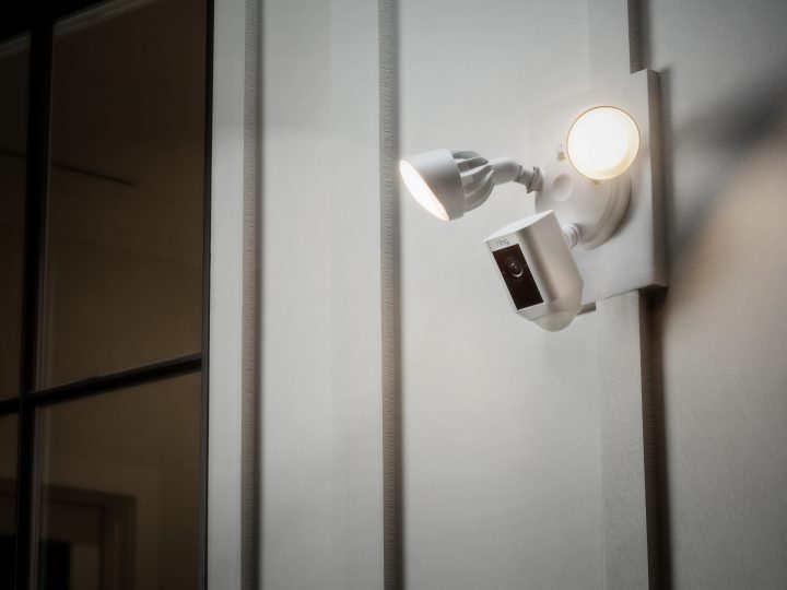 The Ring Floodlight Cam delivers motion detection lighting, video, a speaker and loud siren in a single package.