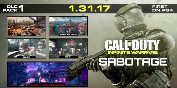 The Call of Duty: Infinite Warfare DLC 1 release date.
