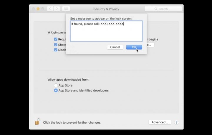 Lock Message For Locked Screen