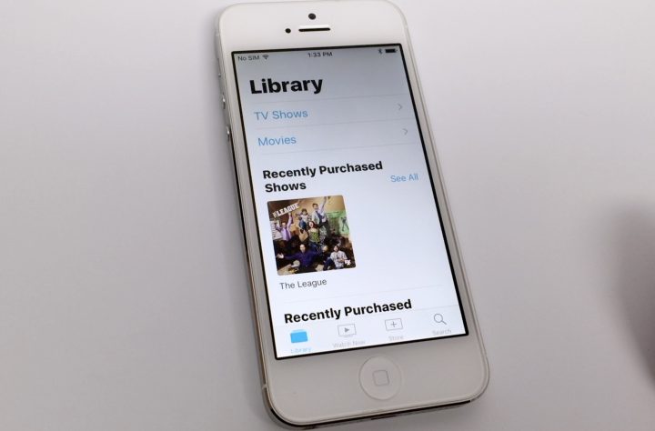 TV App Main Library Page