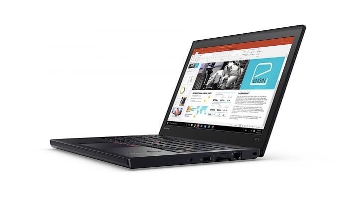 The ThinkPad X270 now features a touch screen.