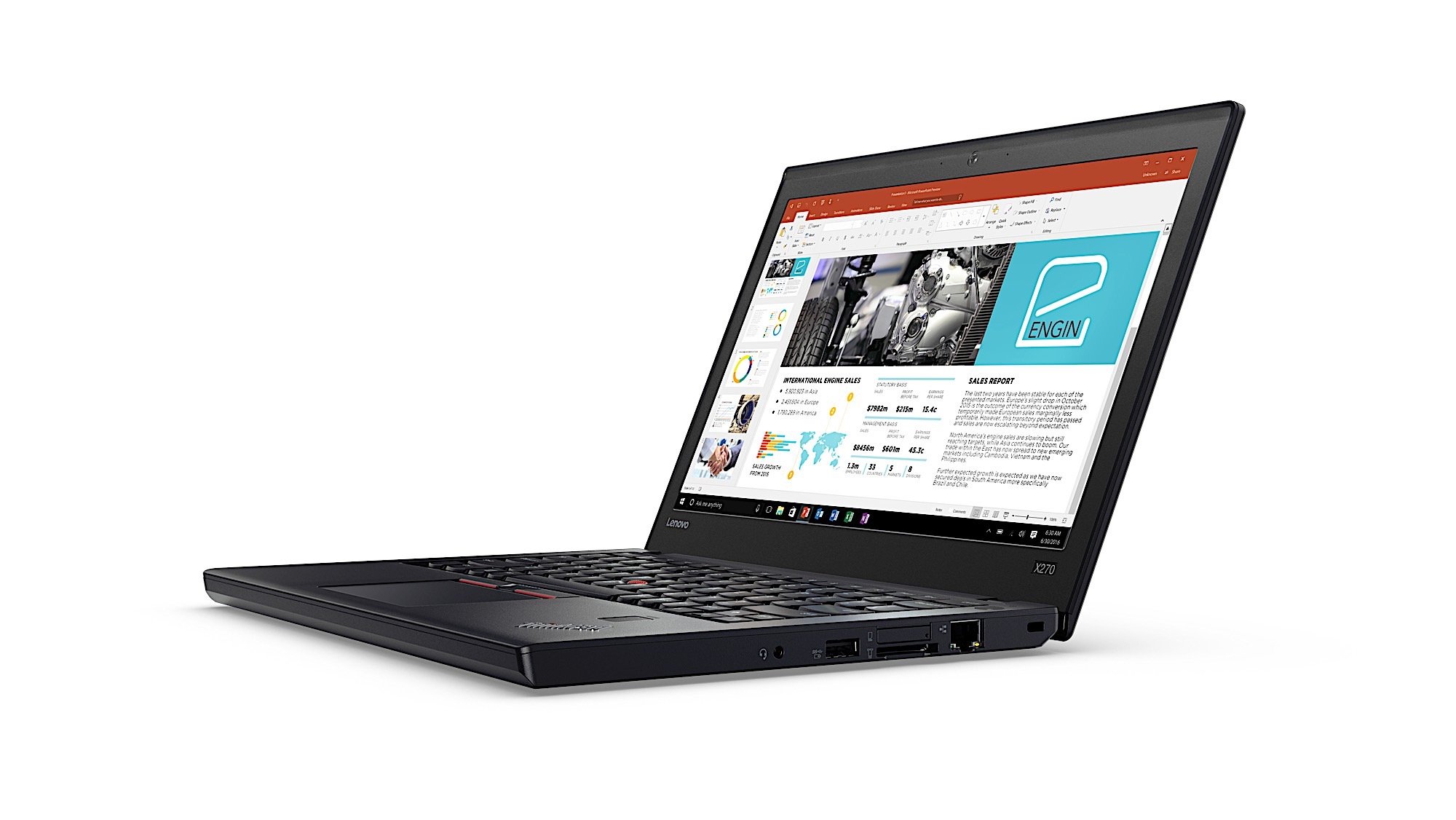 The ThinkPad X270 now features a touch screen.
