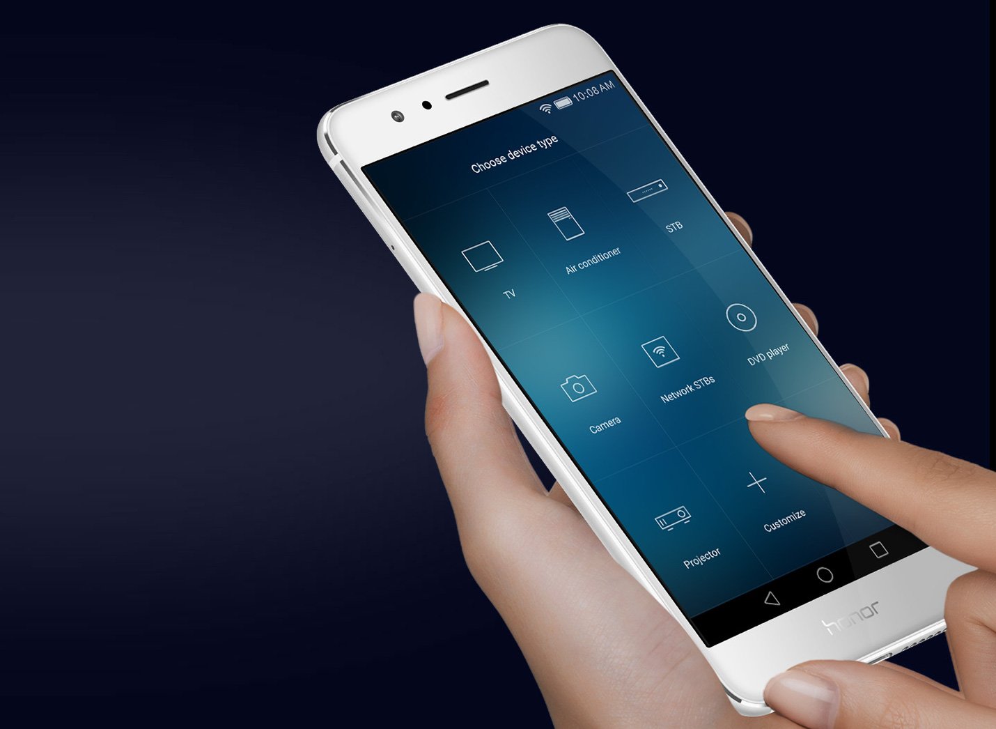 Control any TV with the Honor 8 phone.