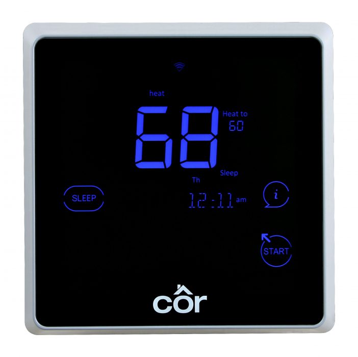 The Carrier Cor thermostat.