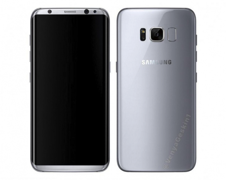 Render showing what the Galaxy S8 will look like