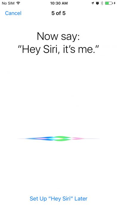 Hey Siri in iOS 1015