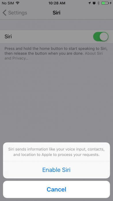 Hey Siri in iOS 108