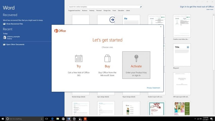 microsoft office 365 setup
