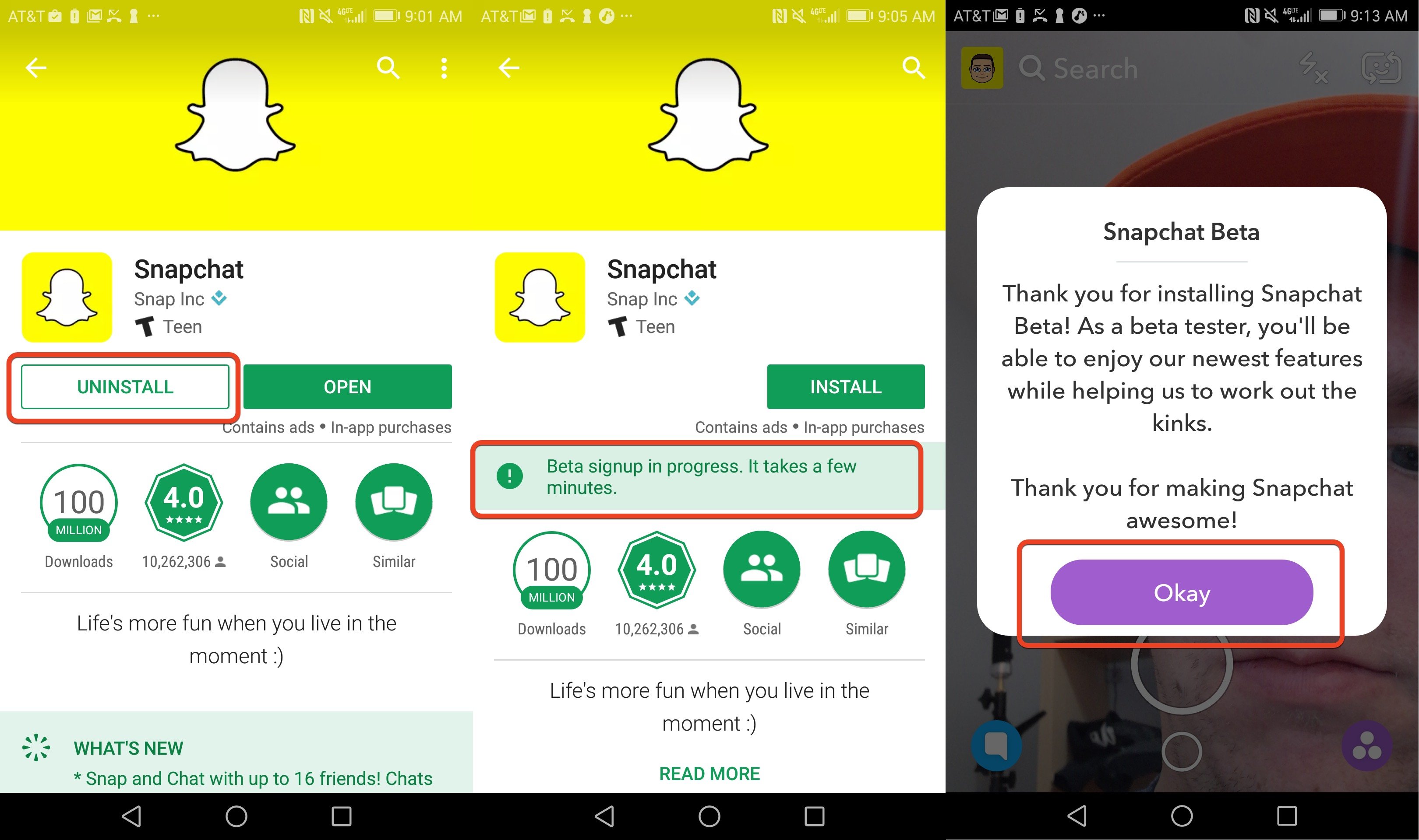 How to Join the Snapchat Beta