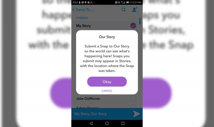 Take part in global Snapchat Stories without leaving your home.