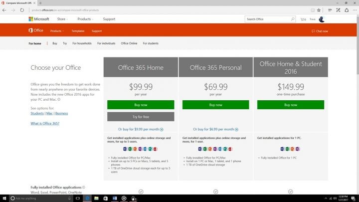 setup office 365