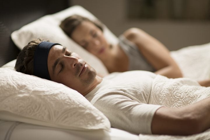 SleepPhones let you listen without wires.