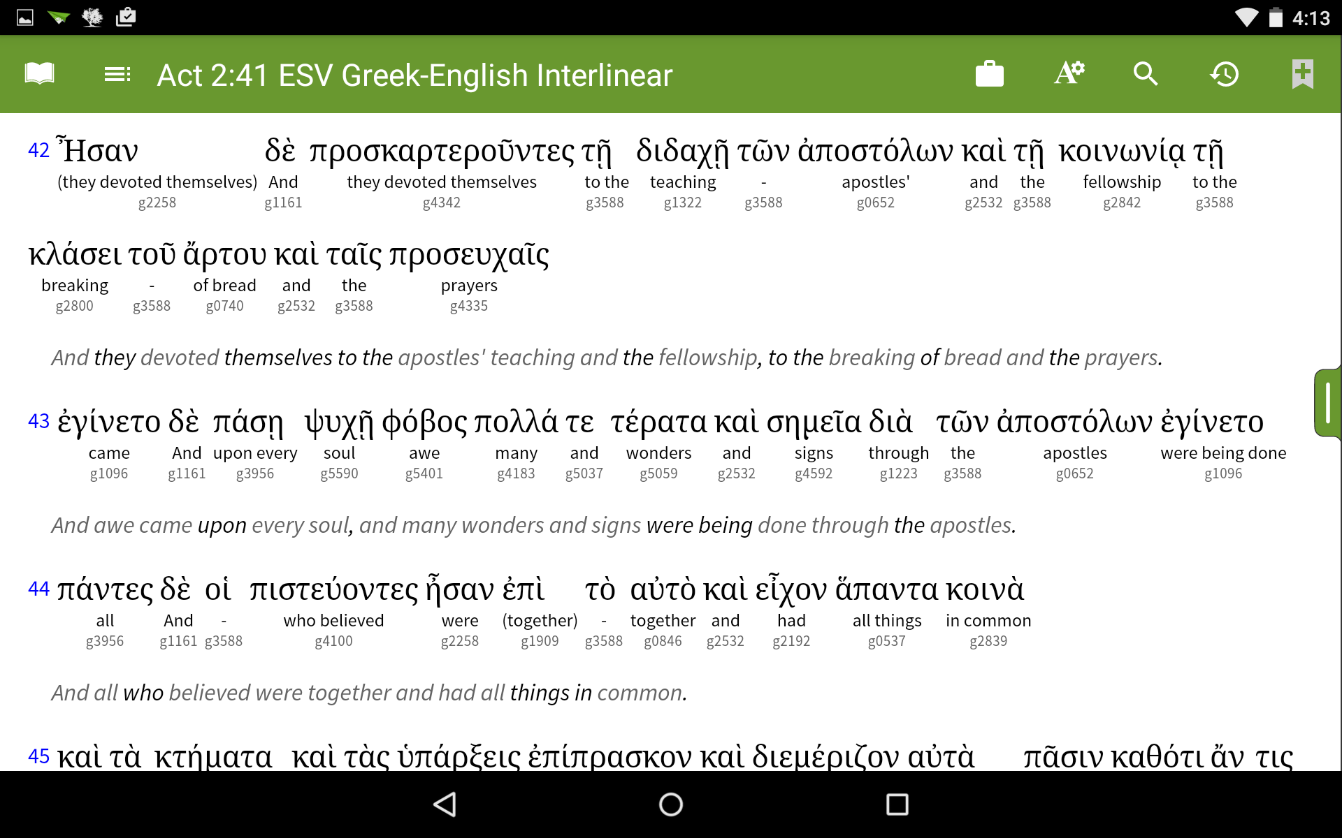 biblia del olivo en android para chromeos