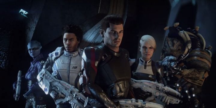 The squad from Mass Effect Andromeda.