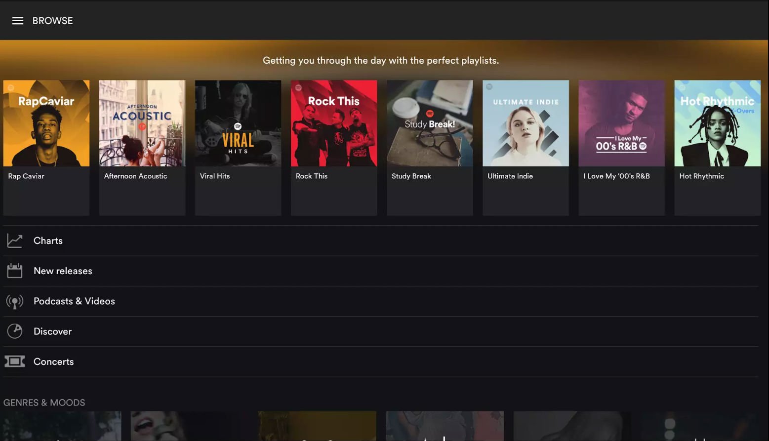 Spotify aplicaciones de Android para Chromebook