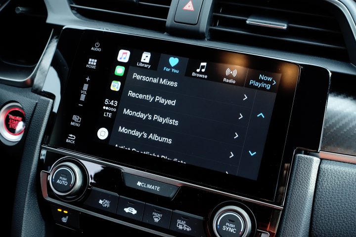 The Infotainment system is easy to use and supports Apple CarPlay & Android Auto. 