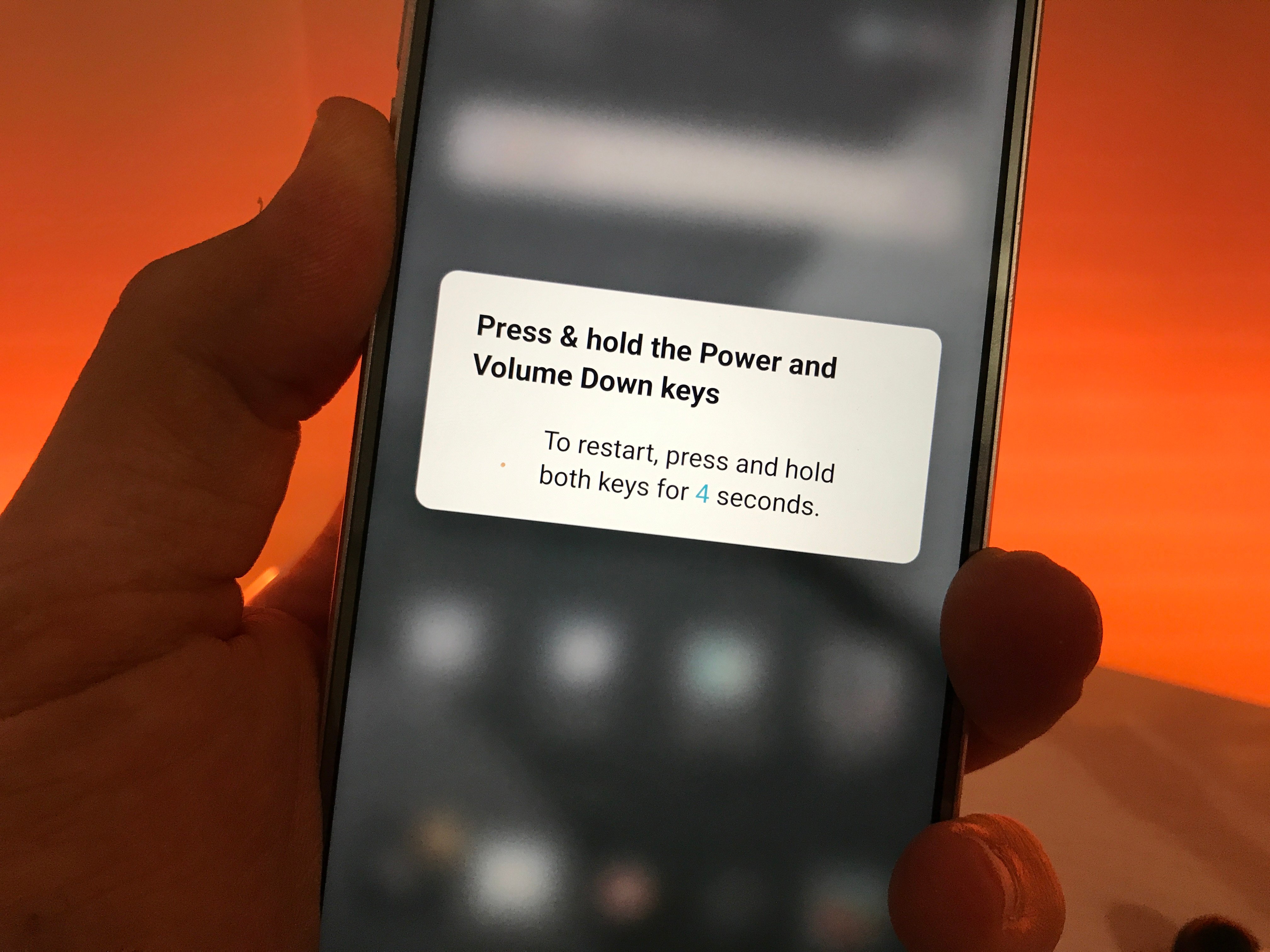 How to reset a frozen LG G6.