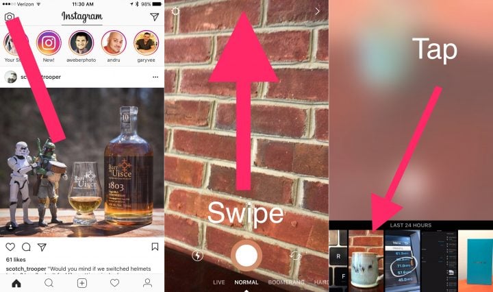 How to upload photos to your Instagram Story. 