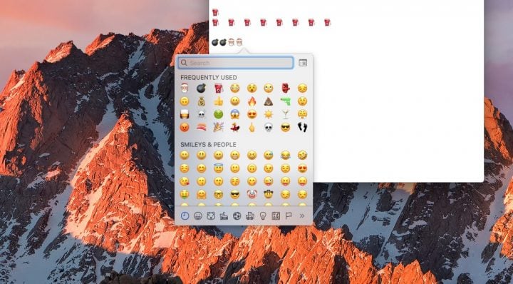 Click on the Mac emoji you want to use. 