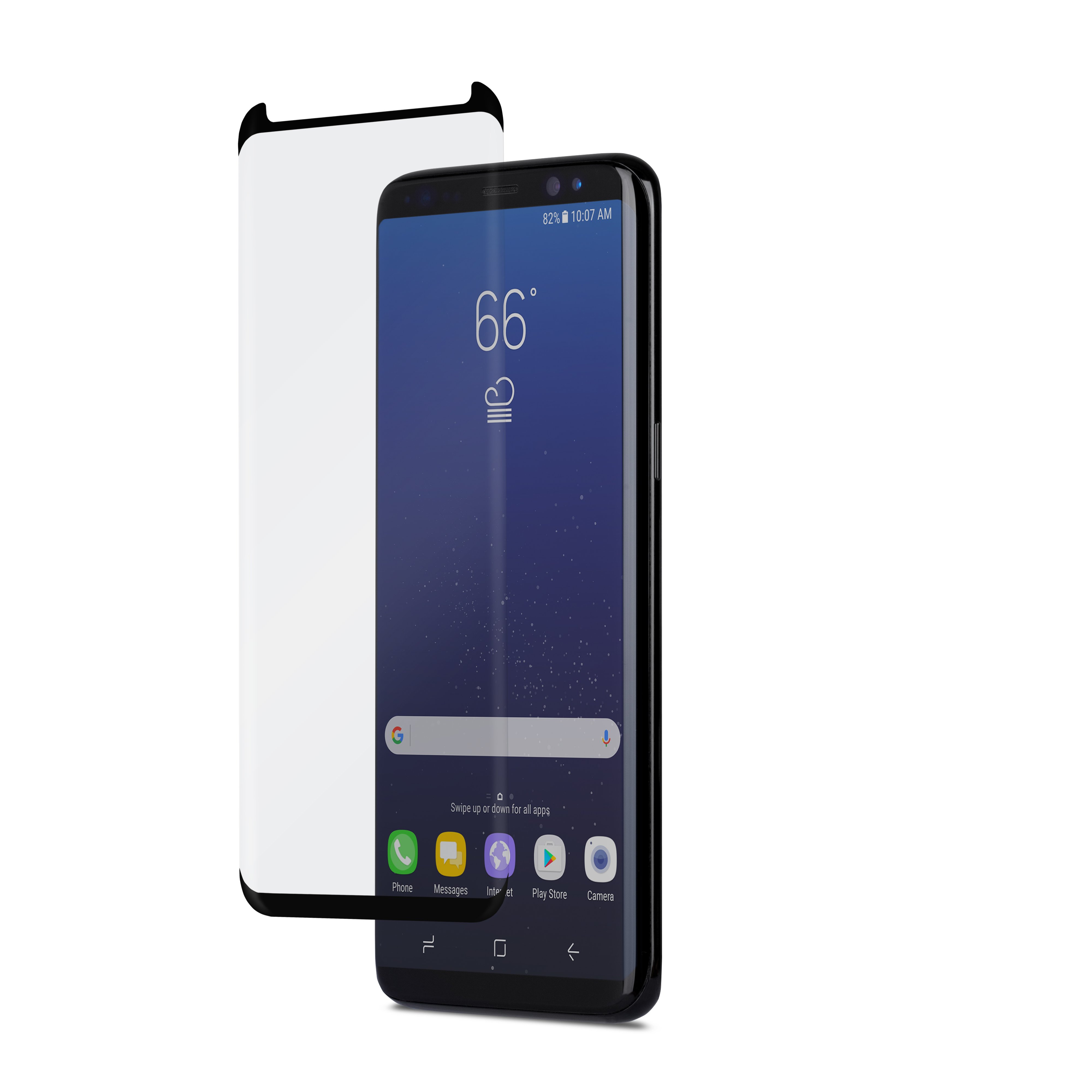 The Moshi Galaxy S8 screen protector is strong and helps keep fingerprints off your phone screen.