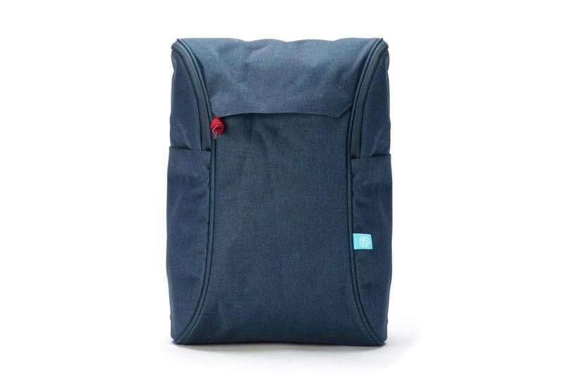 book daypack navy-red backpack