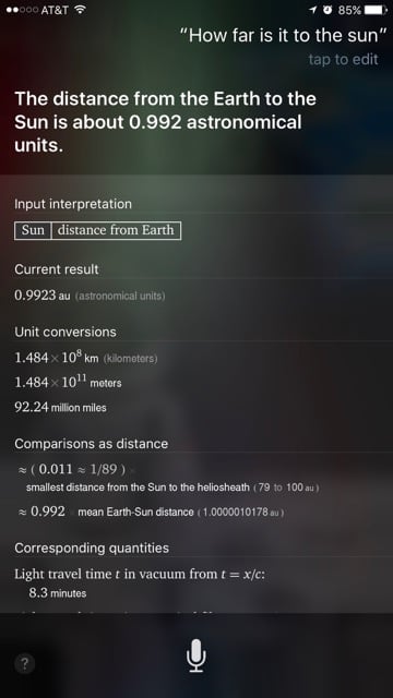 Siri serves as one of the best math apps by quickly accessing Wolfram Alpha
