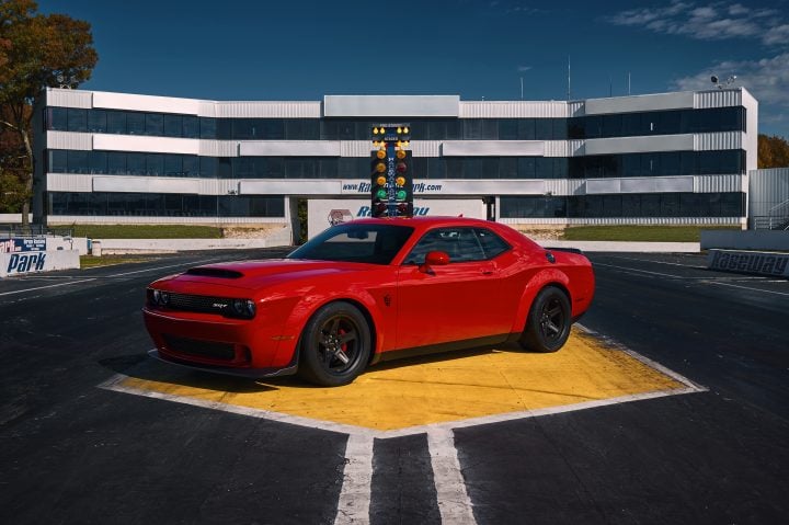 This is the 2018 Dodge Challenger SRT Demon.
