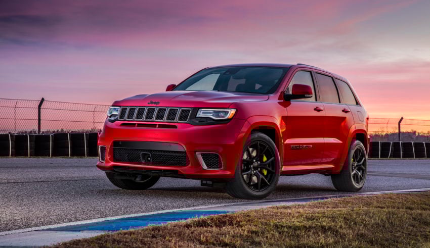 The 2018 Jeep Grand Cherokee Trackhawk is ready to go fast.