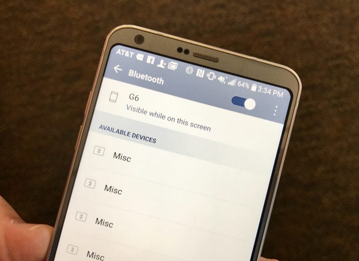 How to fix LG G6 Bluetooth problems.