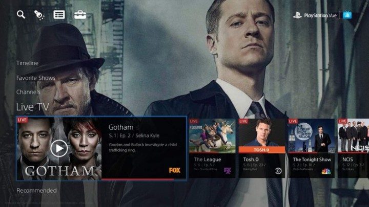 Watch Live TV with PlayStation Vue